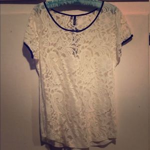 Lacy white too with black trim